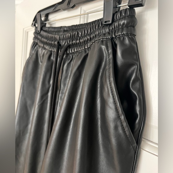 Faux leather joggers - Picture 3 of 7